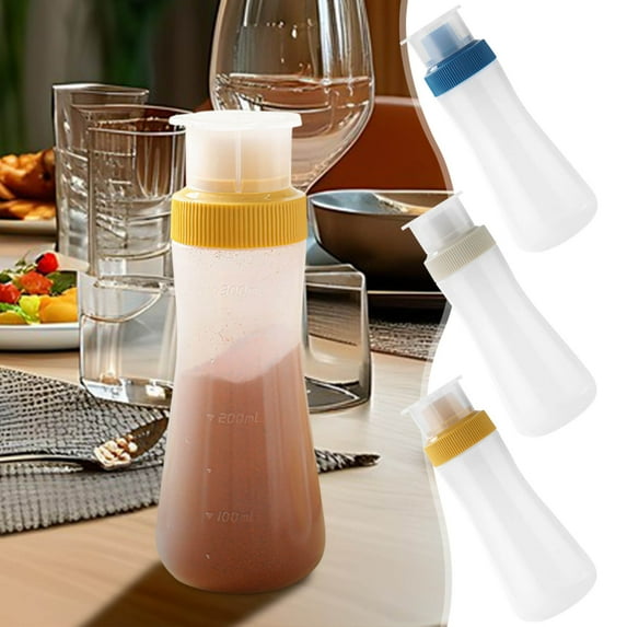 Cagogo 3Pcs Fall Baking Syrup Dispenser, 350ml Multi-Hole Squeeze Bottle For Pancakes And Baking, Sealed Storage Container For Home Kitchen And Commercial Use