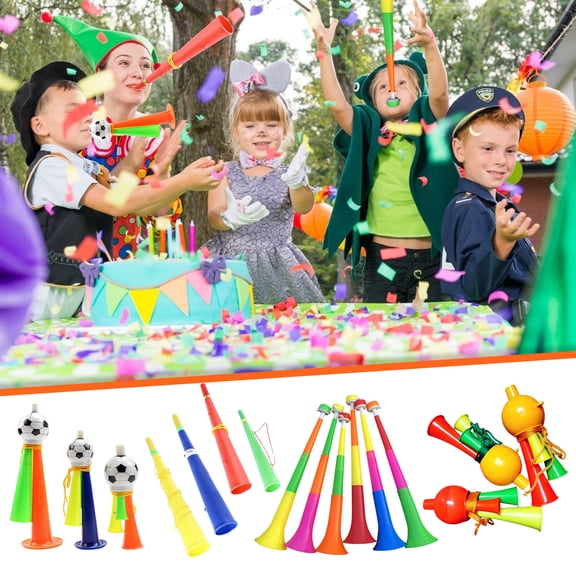 Cagogo under $5 1Pcs Stadium Horn, Three-tone Football Horn, Musical Instrument PartyToy,Children's Cheering Horn, Sports Event Accessory, Festive Party Blower,KidsCelebrationToy