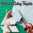 thumbnail image 1 of Cagogo under $5 2Pcs Acrylic Ruler, Patchwork Cutting Template,Acrylic Quilting Ruler,Diy Sewing Measuring Tool,60 Degree Triangle Ruler,Hexagon Shape Template,Precision Cutting Guide, 1 of 9