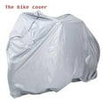 thumbnail image 1 of Cagogo under $5 3Pcs Bike Cover, Bike Rain Cover Protection, PEVA Motorcycle Cover, Waterproof Sunproof Bike Cover, Outdoor Weather Protection, Universal Fit Bicycle Cover, 1 of 9