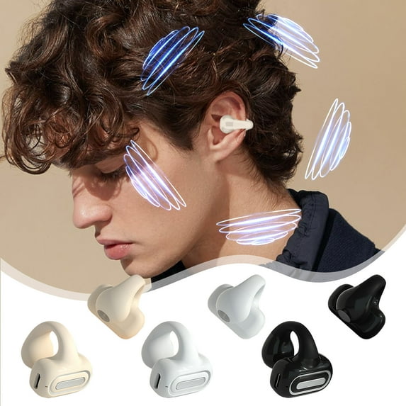 Cagogo under $5 3Pcs Bluetooth Earbuds, Open Ear Bluetooth Headphones, Bone Conduction Wireless Earbuds, Bluetooth 5.3 Sport Earphones, Comfortable Secure Fit Design, Long Battery Life Headset