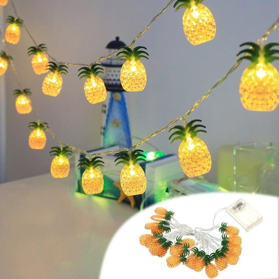 Cagogo under $5 3Pcs Pineapple String Lights, New Pineapple Decorative Lights, Home Party Props String Lights, Colorful Pineapple Shaped Lights, Outdoor Indoor Decorative Lighting