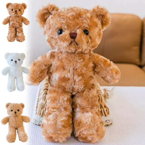 Cagogo under $5 3Pcs Teddy Bear PlushToy, Seaweed Rose Teddy Bear,PlushToyDoll Collection,Wedding Throw Small Doll,Children's Soothing Pillow,Soft Cuddly Stuffed Animal,Birthday Gift Plushie