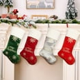 thumbnail image 1 of Cagogo under $5 4Pcs Christmas Stocking, Large Christmas Stocking Gift Bag,Embroidered Gold Foil Stocking,Festive Holiday Decorations,Christmas Candy Gift Sock,Party Favor Stocking, 1 of 9