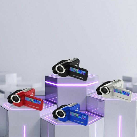 Cagogo under $5 4Pcs Digital Camera, 16MP Digital Camera for Teens, Entry-Level HD Camera, 2.0 Inch LCD Screen, Portable Digital Camcorder,KidsBeginner Camera, Gift forChildren