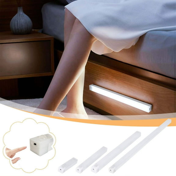 Cagogo under $5 4Pcs Motion Sensor Light, LED Rechargeable Motion Sensor Light,Battery Operated Cabinet Light,Magnetic Mount Night Light,Closet Bedroom Kitchen Lighting,Smart Home Automation