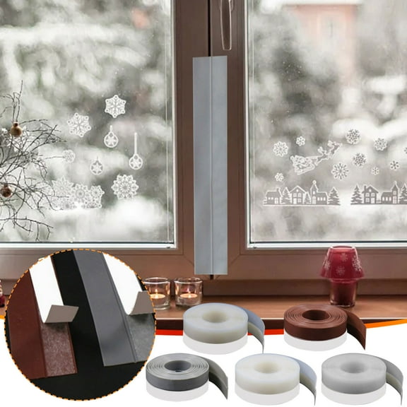 Cagogo under $5 5Pcs Door Seal Strip, Door Window Seal Strip, Sound Insulation Weather Stripping, Windproof Draft Stopper, Home Improvement Accessories, Energy Saving Seal
