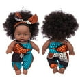 thumbnail image 1 of Cagogo under $5 BabyToy, BlackBabyDoll 8 Inch,Vinyl Realistic African American Doll,Cute Curly HairBabyToy,Collectible Reborn Doll,Photography PropBabyFigure, 1 of 3