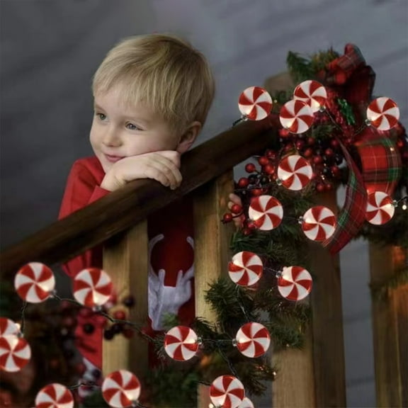 Cagogo under $5 Christmas Festive Light Decoration, Christmas Festive Light Strings,Candy Colored LED Decorations,Battery Powered Christmas Lights,Room Decoration Light Strands