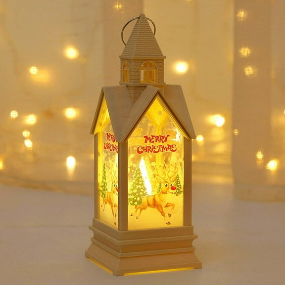 Cagogo under $5 Christmas Lights, Christmas Wind Light Decoration,LED Imitation Candle Lights,Electronic Candle Night Light,Festive Tabletop Decor,Party Prop Decoration