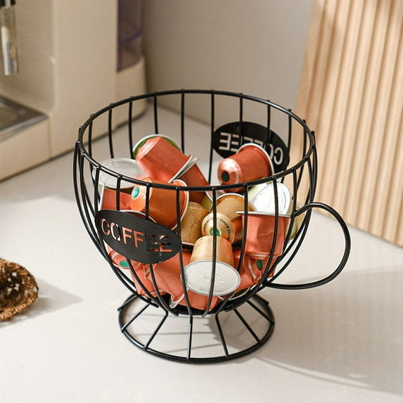 Cagogo under $5 Coffee Pod Organizer, Coffee Pod Organizer,Snack Display Shelf,Kitchen Storage Rack,Coffee Station Organizer,Capsule Coffee Holder,Tabletop Display Stand,Home Coffee Bar Accessory