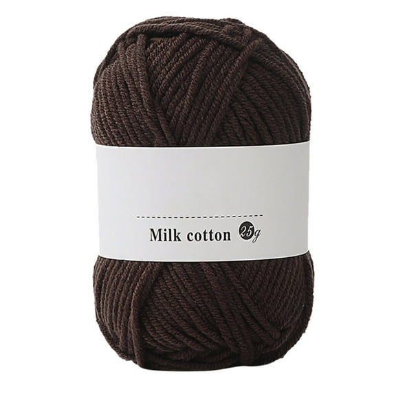 Cagogo under $5 Crochet Yarn, Colorful Milk Cotton Yarn 25g,Hand Knitting Crochet Wool,BabySoft DIY Craft Yarn,Medium Thick Knitting Yarn,Bulk Acrylic Crochet Thread for Sweaters Hats