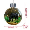 thumbnail image 1 of Cagogo under $5 Equestrian Tree Decor, Equestrian Christmas Ornament Collection, Transparent Acrylic Horse Figurine Baubles, Golden Glitter Christmas Tree Decorations, 1 of 5