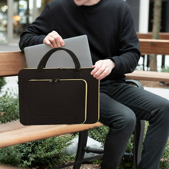 Cagogo under $5 Felt Laptop Sleeve, Felt Laptop Sleeve,Large Capacity Computer Bag,Business Laptop Case,Colorful NoteNovel Sleeve,Protective Laptop Cover,Office Computer Bag,Portable Laptop Carrier