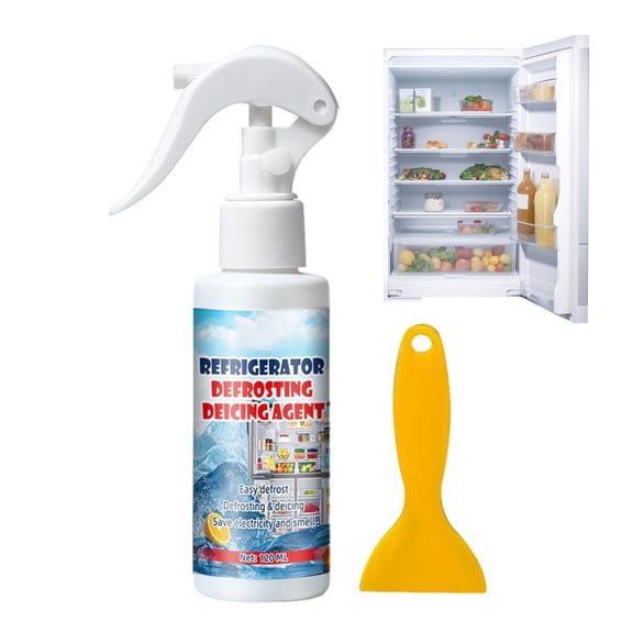 Freezer Defroster Spray under $5! Cagogo Cooler Cleaner Freezer Spray, Food Safe Refrigerator Cleaner, Ice Melter Spray for Freezers, Appliance Cleaning Spray, Refrigerator Maintenance, 120ml