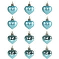 thumbnail image 1 of Cagogo under $5 Heart Christmas Bauble, 12pcs Heart-shaped Christmas Bauble Set,Matte and Glossy Heart Ornaments for Christmas,Valentine's Day Wedding Anniversary Decor, 1 of 1