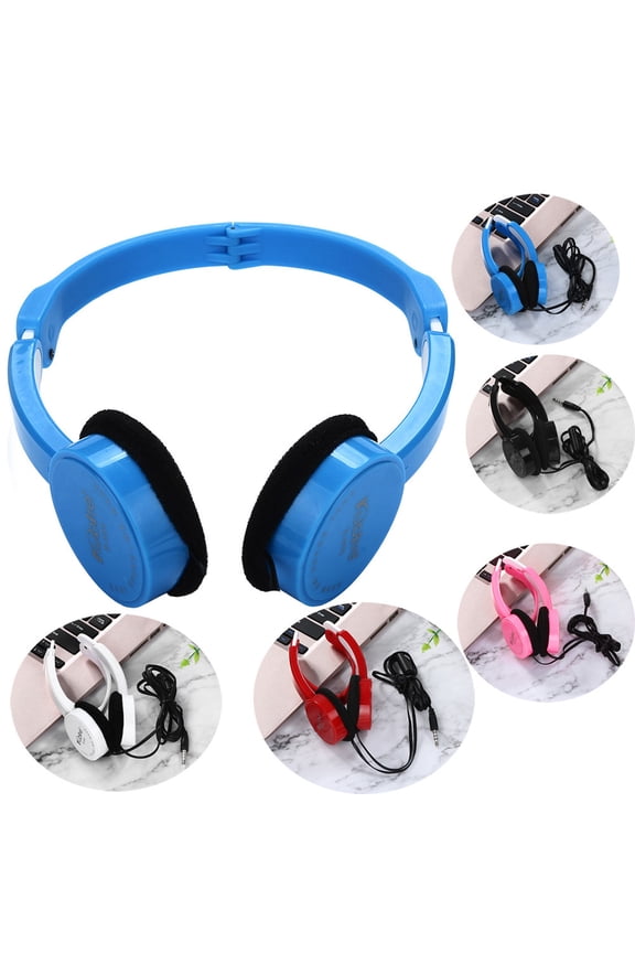under $5 KidsHeadphones, KidsHeadphones,Foldable Stereo Ear Headset,ChildrenSafe Listening Earphone,Adjustable Wire Headset,3.5mm Jack Audio Headphones