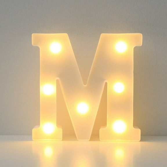 Cagogo under $5 LED Letter Lights, Alphabet LED Letter Lights, Light Up Plastic Letters for Decor, Battery Operated Letter Signs, Party Wedding Decorations, Home Wall Decor