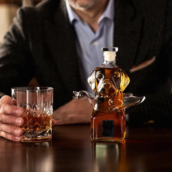 Cagogo under $5 Owl Whiskey Bottle, Owl Whiskey Bottle,High Borosilicate Glass Liquor Bottle,Animal Shaped Liquor Bottle,Unique Whiskey Decanter,Hand Blown Glass Bottle,Collectible Alcohol Container