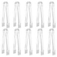 thumbnail image 1 of Cagogo under $5 Plastic Serving Tongs, 10-Pack Disposable Plastic Serving Tongs, Transparent Kitchen Utensils for Parties and Events, Non-Slip Serrated Tips for Secure Grip, Soft Handle for Comfort, 1 of 8