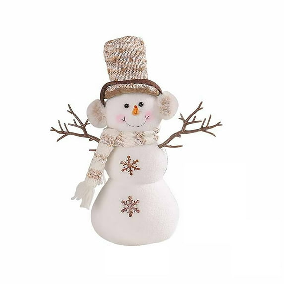 Cagogo under $5 Snowman Desktop Decoration, Christmas Snowman Doll,Dwarf Hat Desktop Decoration,Festive Scene Ornament,Cotton Snowman Figure,Cute Tabletop Decor,Christmas Party Decoration