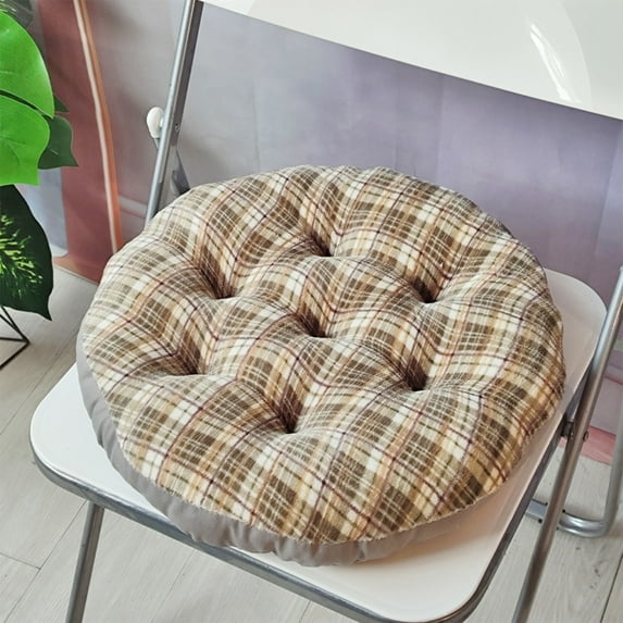 Cagogo under $5 Thickened Round Cushion, 16in Thickened Round Cushion, Plush Floor Seat Pad for Chair Bench, Soft Tatami Mat Pillow, Home Decor Accent, Comfortable Sitting Support