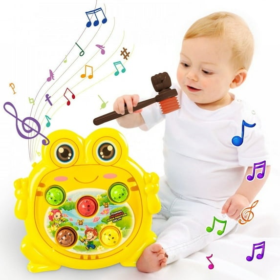 Cagogo under $5 WhackAMole Game, WhackAMole Game Set, Electronic Frog HammeringToy, Educational Learning Game for PreStudyers, Birthday Gift forKids, Fun InteractiveToy