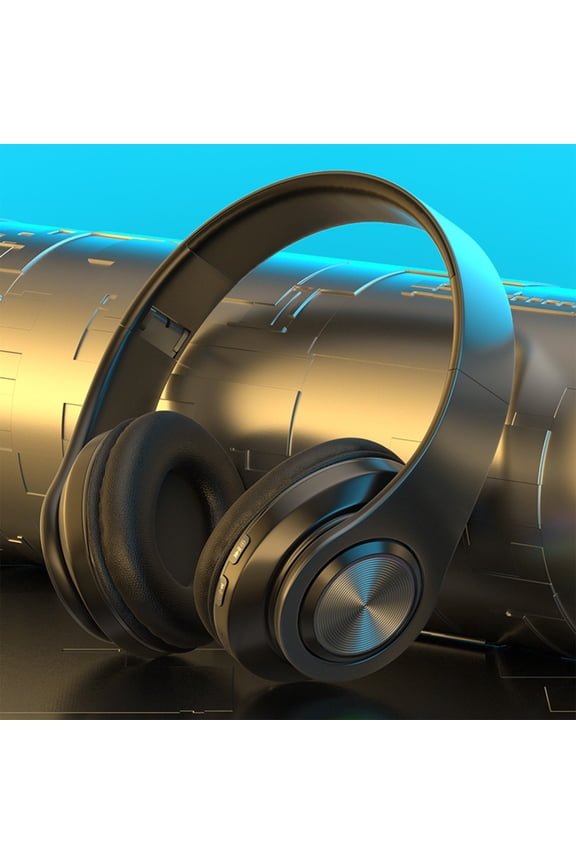 under $5 Wireless Bluetooth Headphones, Wireless Bluetooth Headphones Over-Ear, HiFi Stereo Sound with Deep Bass, Foldable Design with Microphone, 40 Hours Playtime