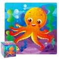 thumbnail image 1 of Cagogo under $5 Wooden PuzzleToy, KidsBabyWooden Puzzle Cognition LearningToy, Educational Animal Shape Recognition Puzzle, Wooden Pattern Blocks for Early Learning, 1 of 6