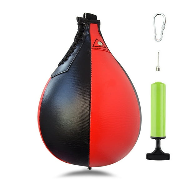Cagogo Boxing Speed Ball, Punching Bag Training Equipment, Pear Shape Swivel Punching Ball Hanging Bag for Boxing Exercise Fitness Speed Training, Home Gym Equipment for Adults Men