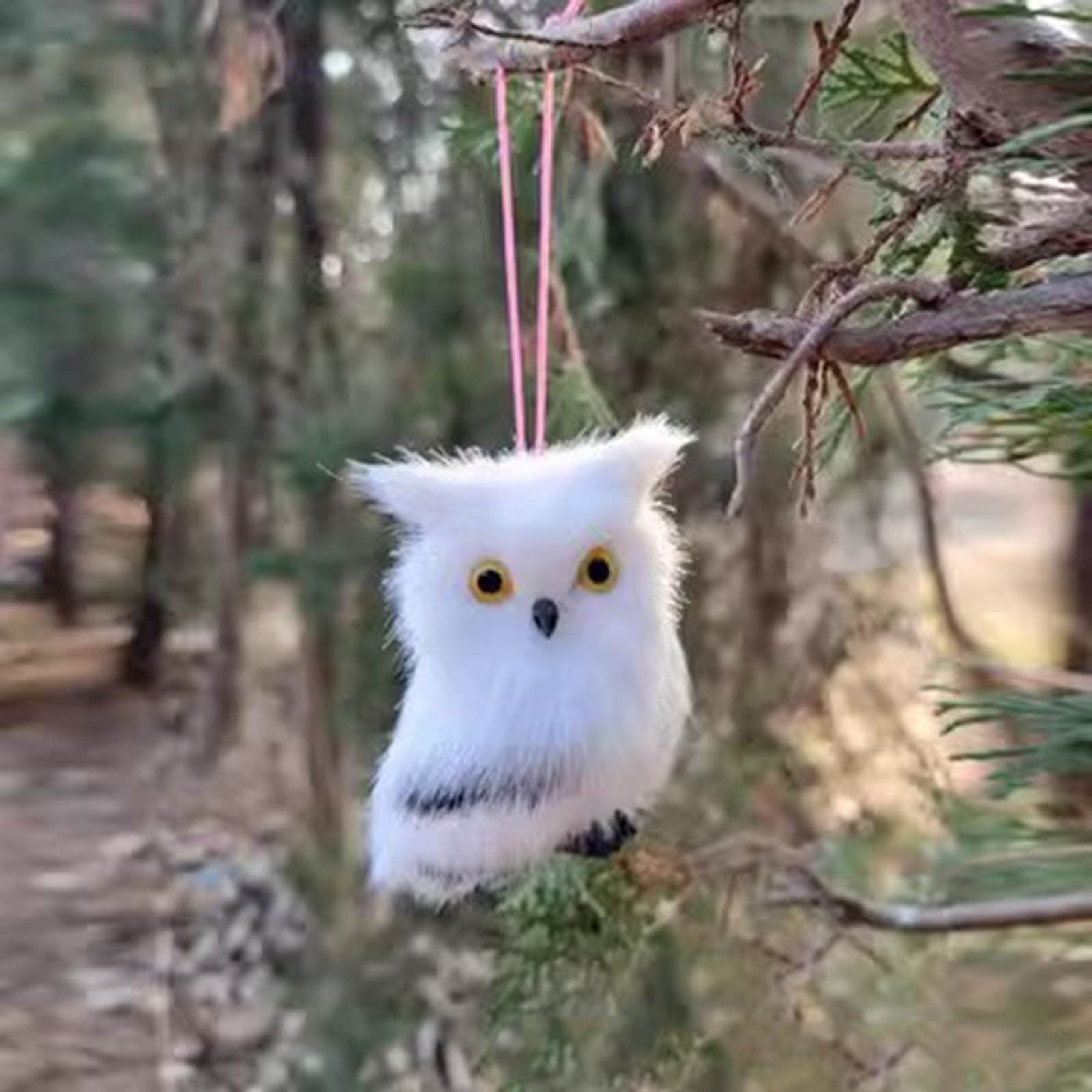 Cagogo Christmas OwlToy, Realistic Owl Plush Ornament, Hanging Animal ...