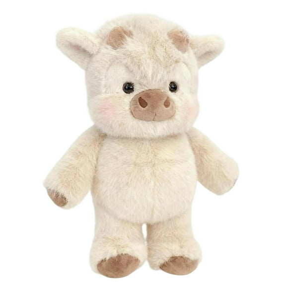 Cagogo Highlands Cow PlushToy, Adorable Furry Stuffed Animal For Stress Relief And Emotional Comfort, Super Soft Highland Cattle Plushie For Adults AndKids, Cuddly Gift