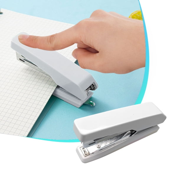 Cagogo Macaron Stapler For Office And Study Use, Compact Teen Stapler With 10 Nail Capacity, Ergonomic One-Finger Press Design For Effortless Stapling