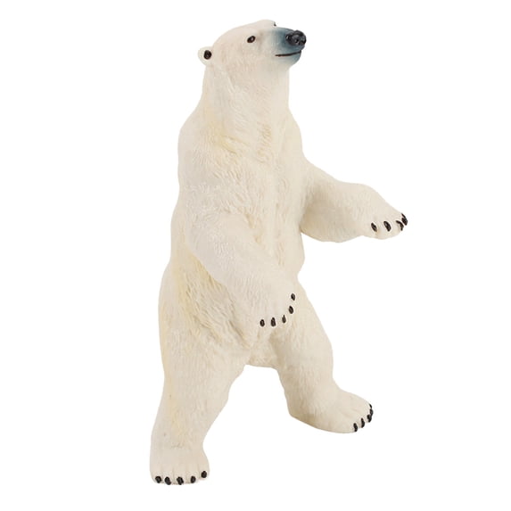 Cagogo Polar Bear Figurine, Arctic AnimalsToysRealistic White Bear Model, Educational LearningToys, Home Desk Decoration,KidsBathToyGift
