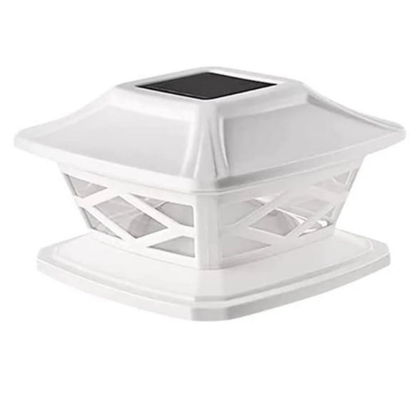 Cagogo Solar Outdoor Lamp, Solar Powered Pillar Light For Courtyard Wall And Garden Gate, Dual Color Landscape Lighting With Auto On/Off And Weatherproof Design