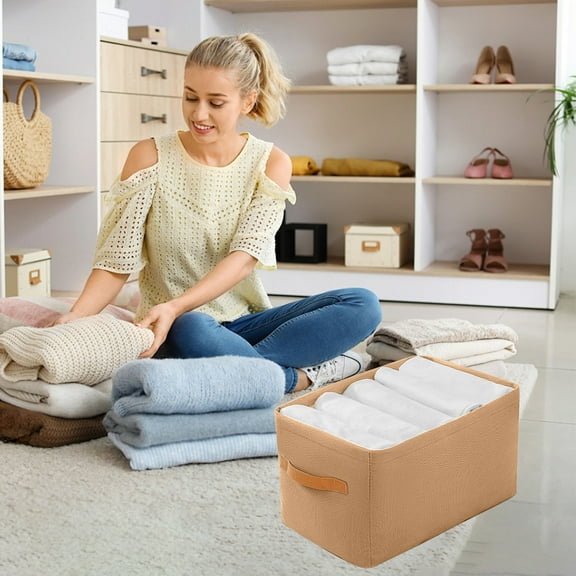 Cagogo Steel Frame Clothes Storage Box, Thickened Fabric Laundry Basket For Dormitory And Household, Collapsible Design With Sturdy Steel Hoops For Long Lasting Use