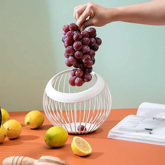 Cagogo Summer Fruit Basket, Large Stainless Steel Wire Snack Bowl, Kitchen Countertop Organizer For Fruits Vegetables Breads, Durable Rust-Proof Metal Fruit Bowl, Kitchen Gadgets For Home Dining