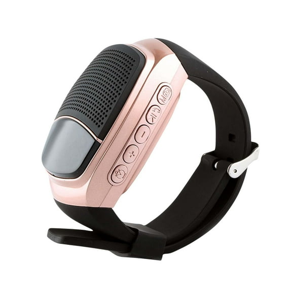 Cagogo Summer Sports Watch Speaker, Outdoor Portable Bluetooth Speaker for Running Cycling Hiking, Hands-Free Calling FM Radio Music Playback Alarm Function