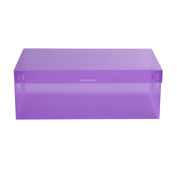 Cagogo Transparent Plastic Shoe Box, Thickened Flip Style Storage Container, Foldable Stackable Shoe Organizer for Men WomenChildren, Closet Bedroom Cabinet Storage Box