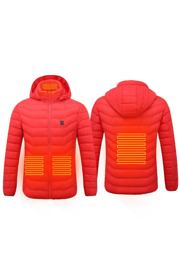 Winter Heated Vest For Men And Women, USB Charging Heated Jacket For Outdoor Riding Skiing Fishing, 4-Zone Heating System Lightweight Polyester Warm Coat