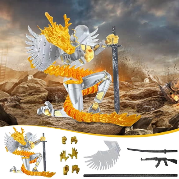 Cagogo Winter Holiday DIY Action Figure Kit, Creative RobotToyForKidsAnd Teens, Articulated Poseable Figure With Lively Design And Durable Construction