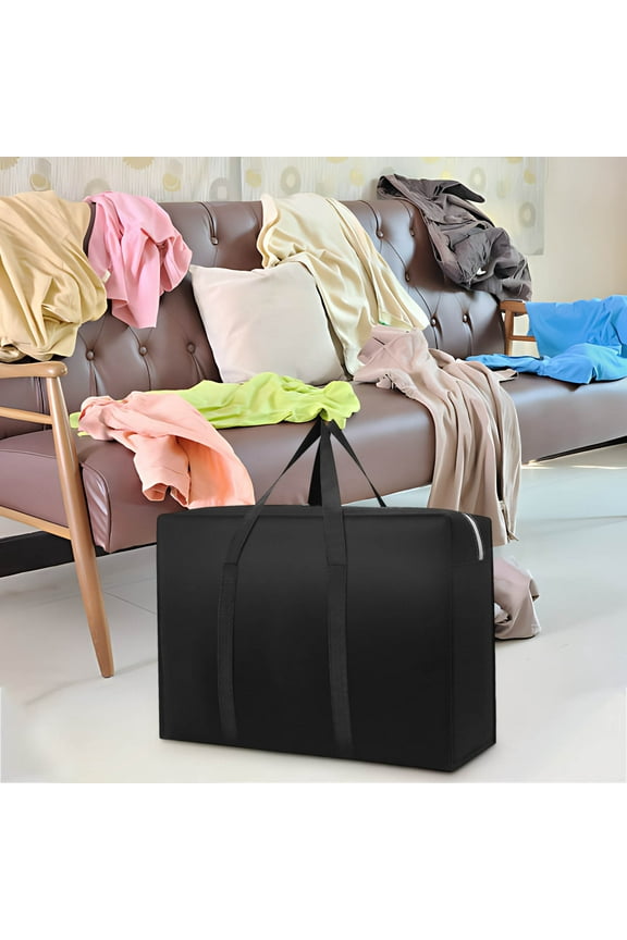 Winter Travel Storage Bag, Large Capacity Organizer for Holiday Packing and Moving, Durable Non-Woven Quilt Bag with Portable Duffel Design, Practical Clothes Storage Solution