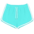 thumbnail image 1 of Cagogo Women Plus Size Drawstring Casual Shorts Summer Lounge Travel Solid Active Elastic Waist Loose Fit Beach Workout Comfy Bottoms, Sky Blue 3XL, 1 of 6