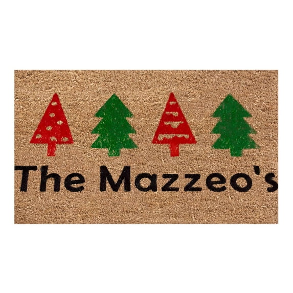 Cagogo under $5 Christmas Floor Mat, Christmas Floor Mat, Non-Slip Doormat, Kitchen Bathroom Rug, Holiday Home Decor, Festive Entrance Mat