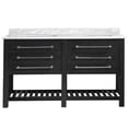 thumbnail image 1 of Cahaba CAVWES60IG 60 in. Wesley Double Vanity with Engineered Stone Top & Ceramic Basin, Iron Gray, 1 of 1