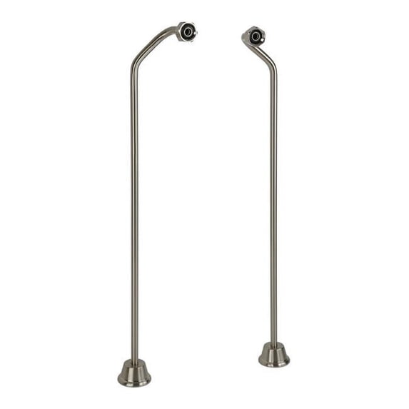 Cahaba CCLDOSLSN 0.5 x 24 in. Double Offset Bath Supplies, Satin Nickel