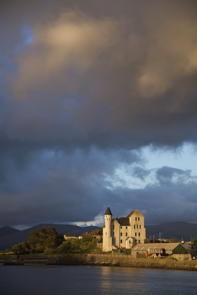 Caherciveen County Kerry Ireland The Old Barracks In Evening Light Canvas Art - Patrick Swan Design Pics (24 x 38)