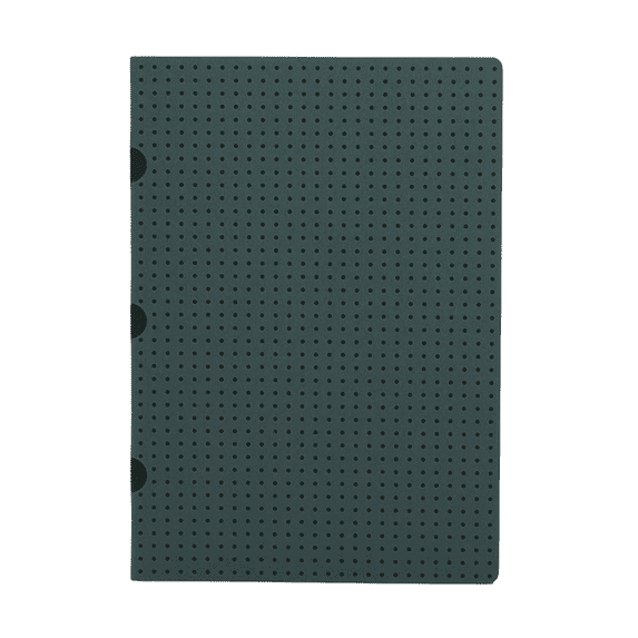 Cahier Circulo: Grey on Black / Grey on Black Paper-Oh Cahier Circulo A5 Lined (Hardcover)