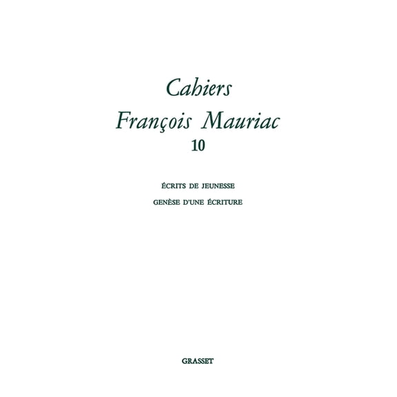Cahiers numro 10, (Paperback)