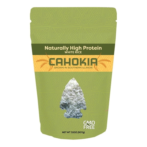 Cahokia Naturally Higher Protein White Rice, 2 lb.